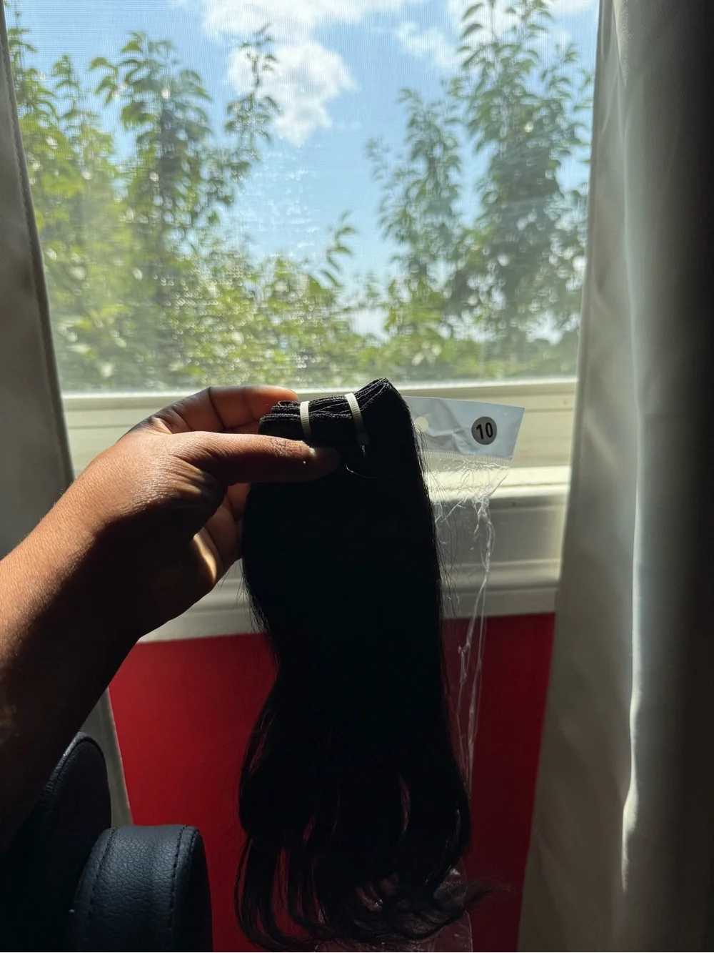 Black Clip-In Hair Extensions - Natural Straight Waves